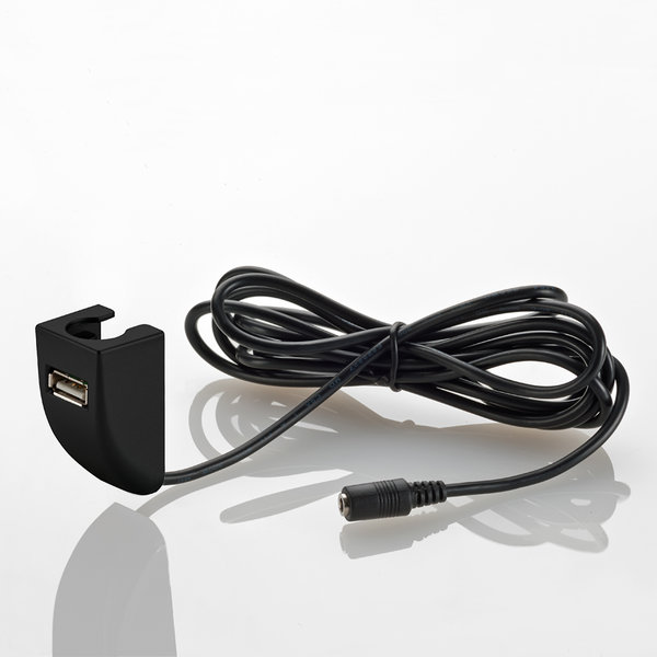 USB-Abdeckkappen für LED Bettleuchten, Schwarz, 2er-Set inklusive Netzteil